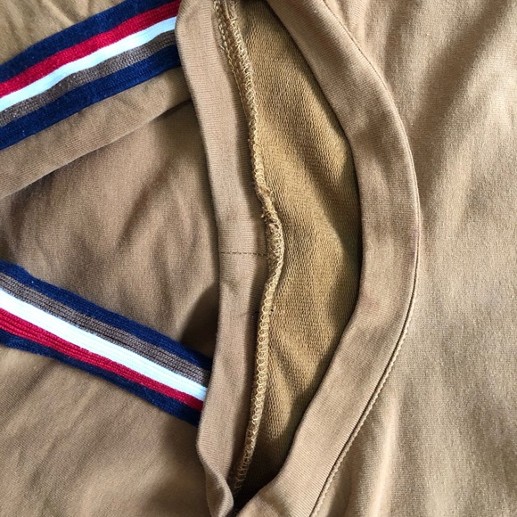 Brown Sweater with blue/red/white/brown stripe - Picture 6 of 6